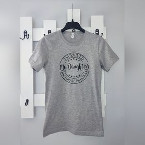 Women's graduation/PhD T-shirt with custom print